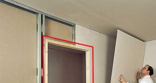 Как сделать стену из гипсокартона и профилей с проемом под дверь — инструкция и чертежи Как сделать стену из гипсокартона с дверью